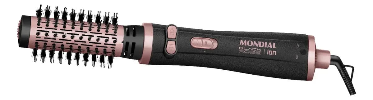 Escova Rotativa Mondial ERB-01 3 em 1 Rosa
